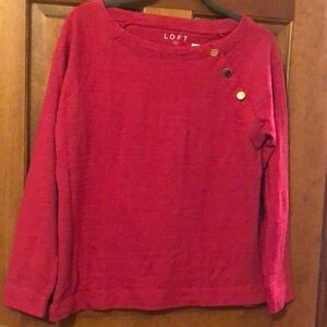 Loft long-sleeved Cotton Top NWT